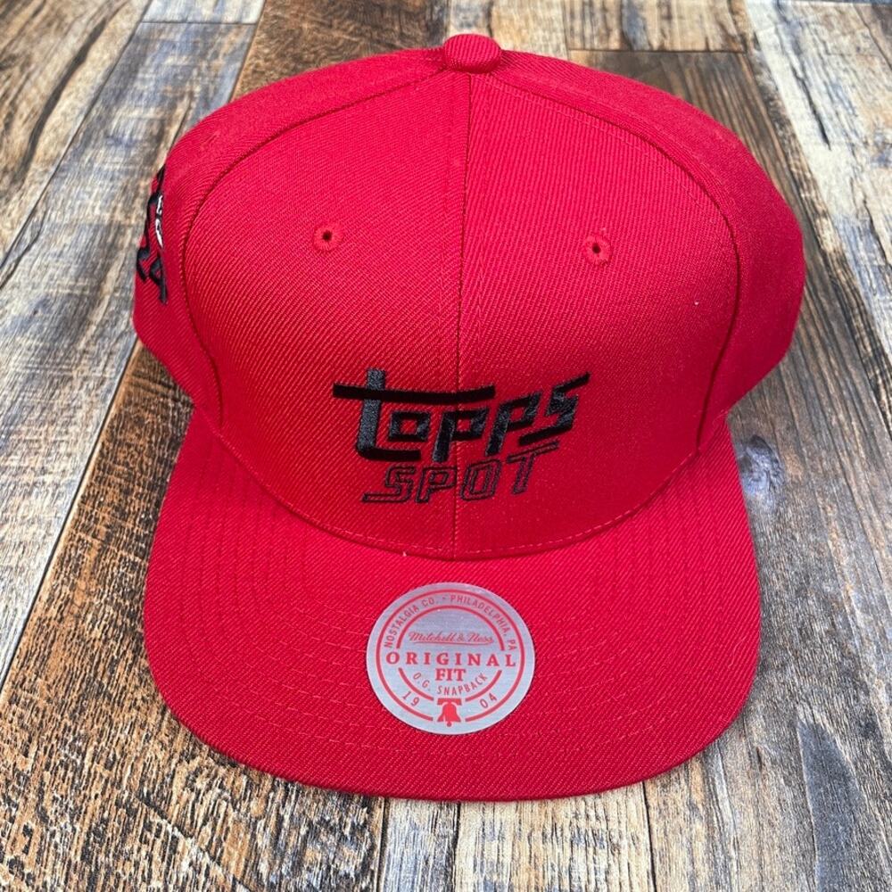 Mitchell & Ness Men's OS Red Topps Spot 2024 PHX AZ Acrylic Wool Snapback Hat